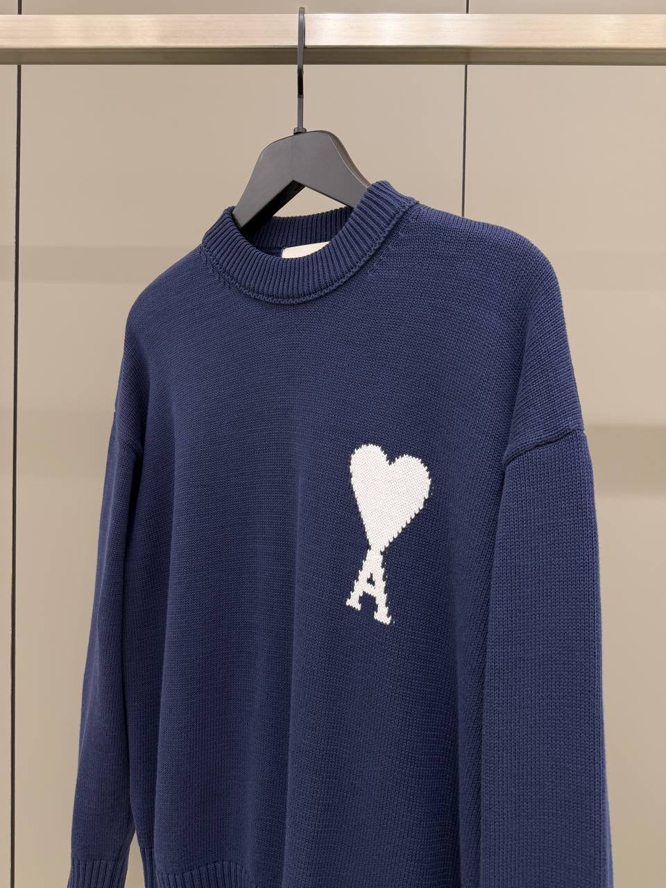 Dark Blue Knitted Sweater