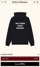 Black Cotton Hoodie