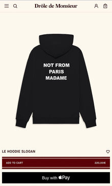 Black Cotton Hoodie