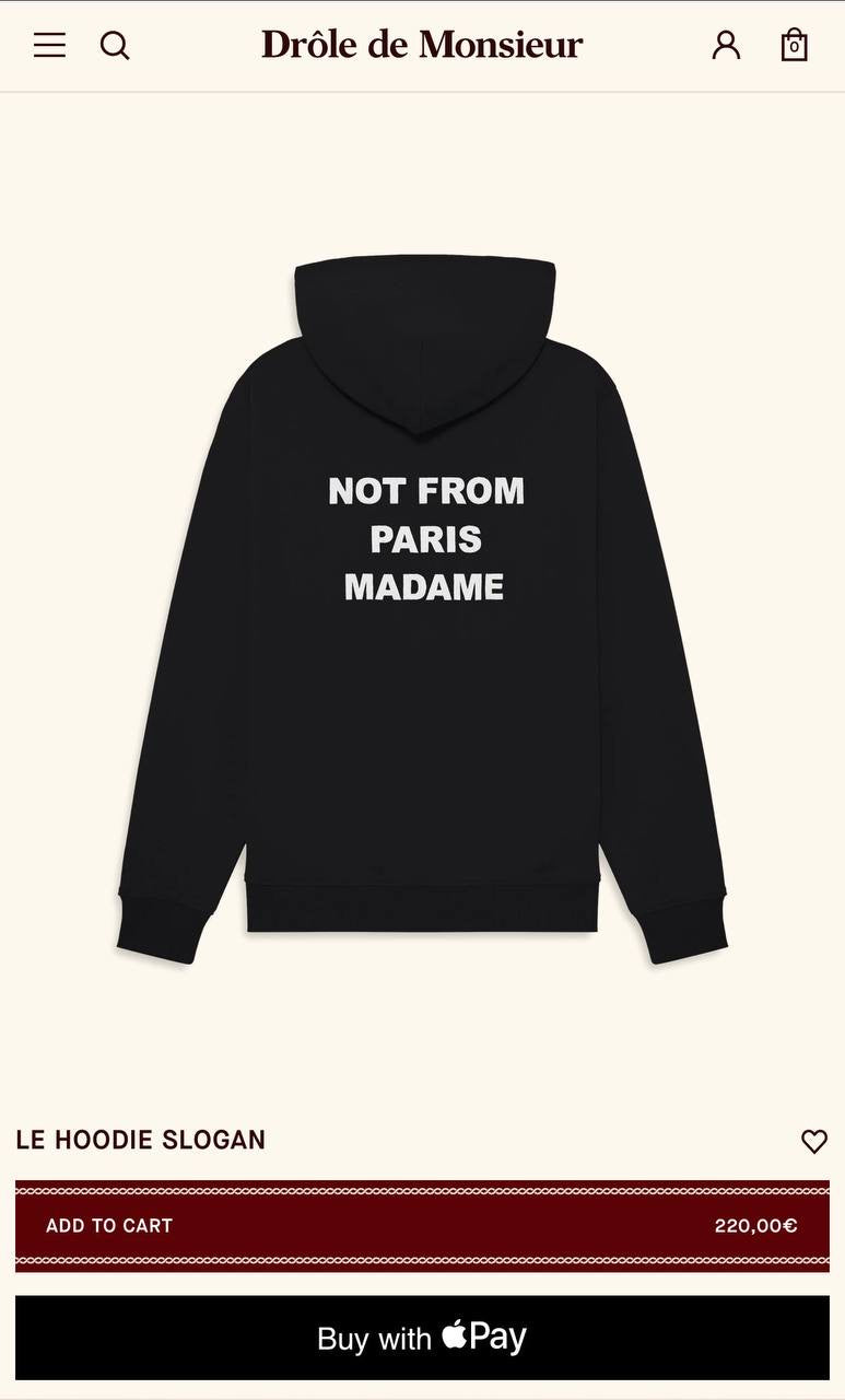 Black Cotton Hoodie