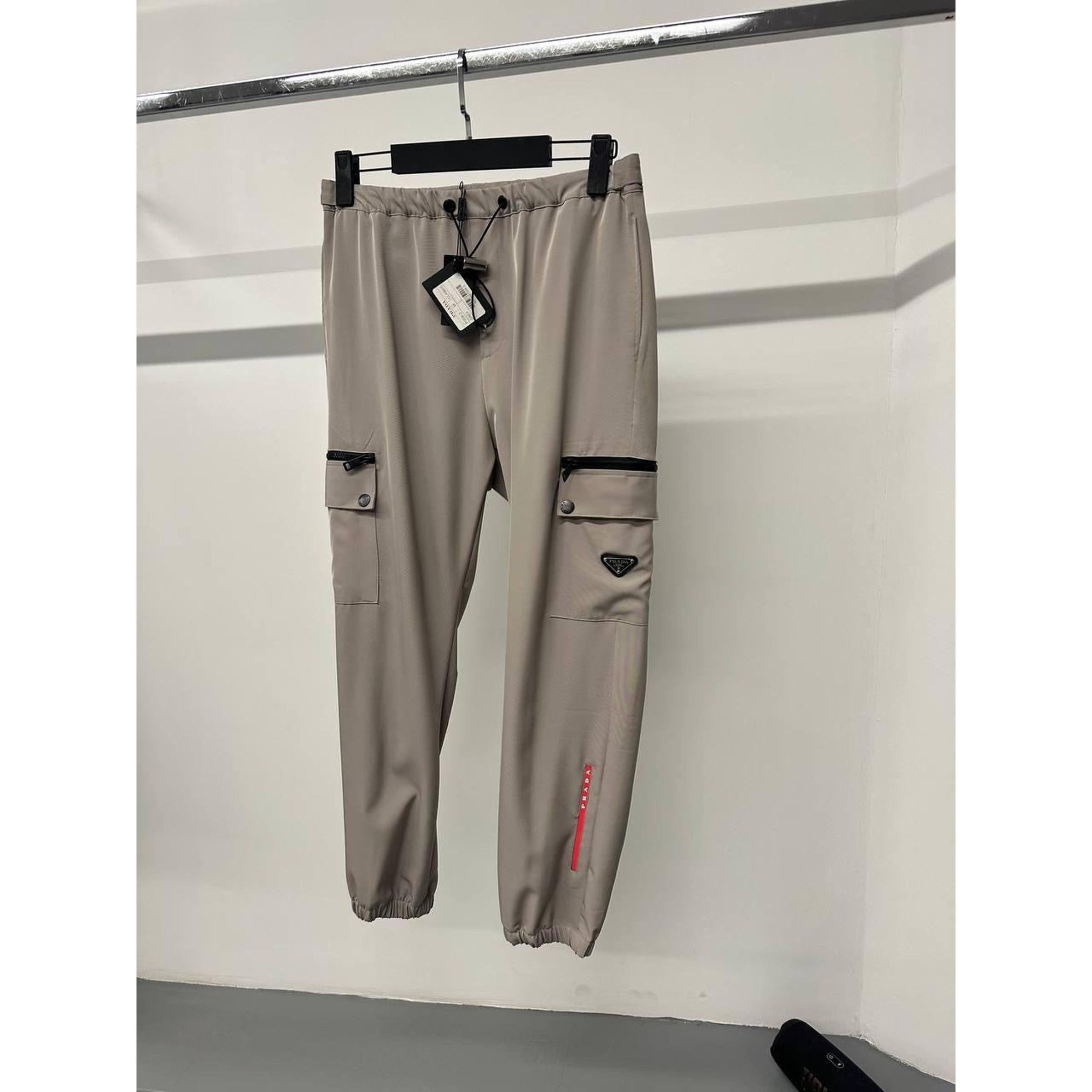 Beige Summer Track Pants