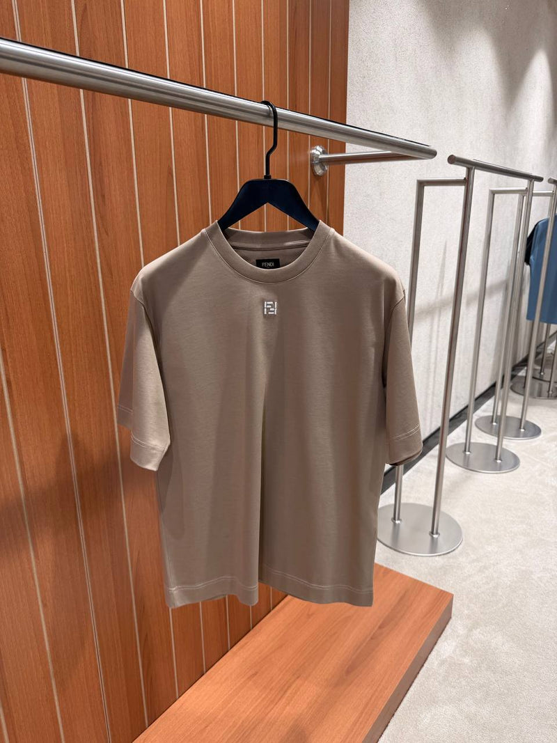 Beige Cotton T-shirt