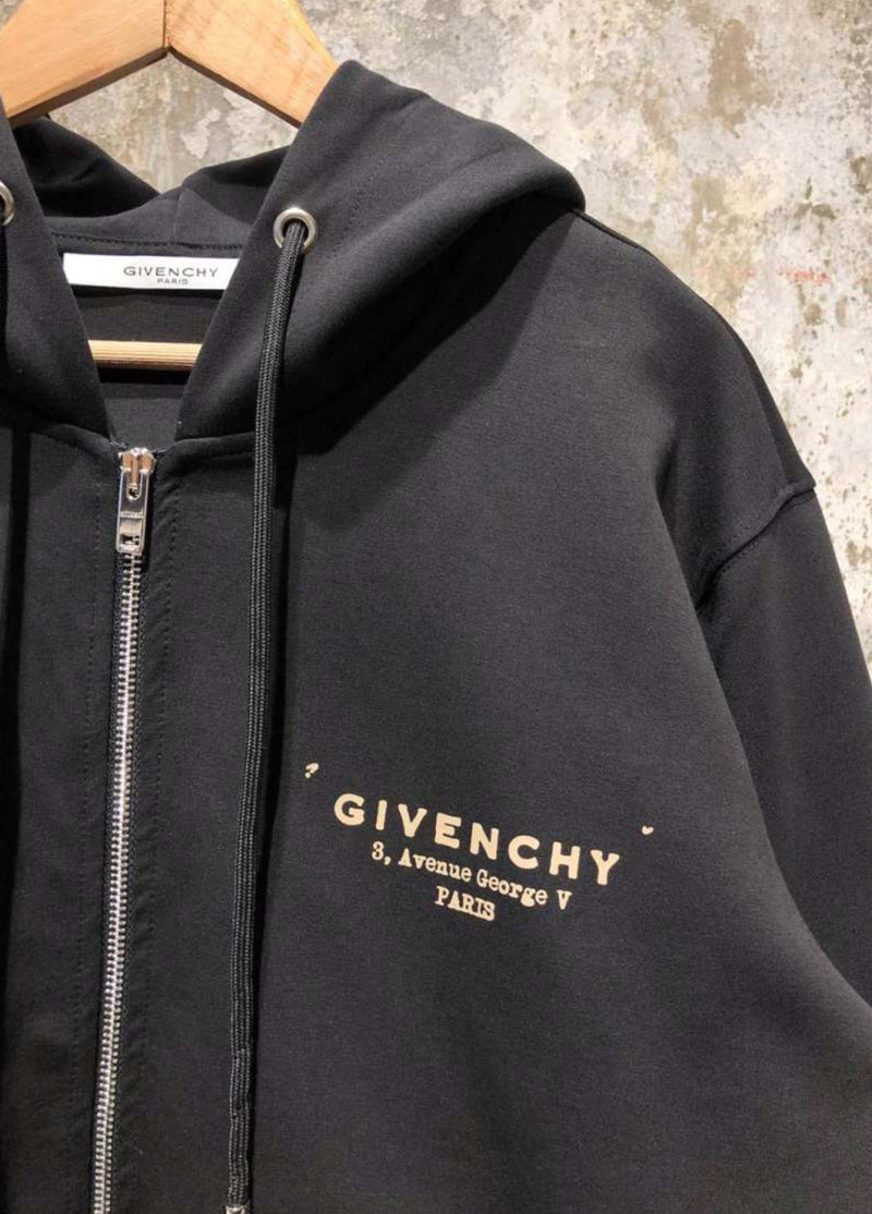 Black Cotton Sweatshirt