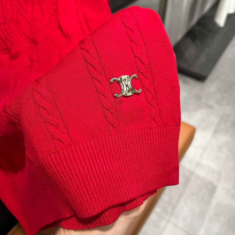 Red Women Knitted Sweater