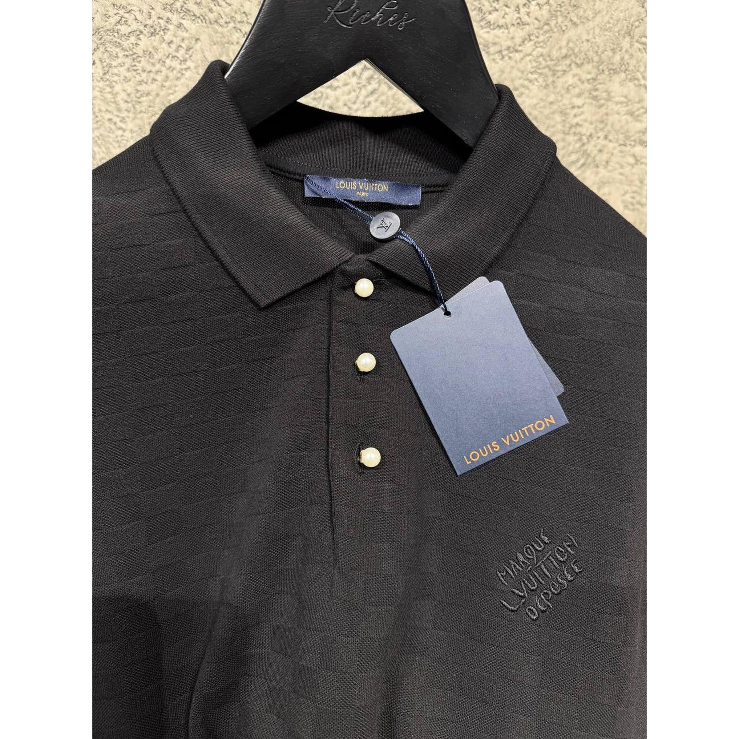 Black Monogram Polo T-shirt
