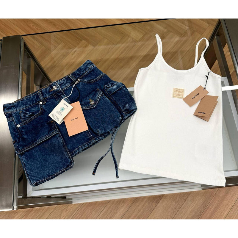 White Cotton Women Top