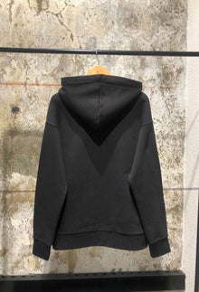 Black Cotton Hoodie