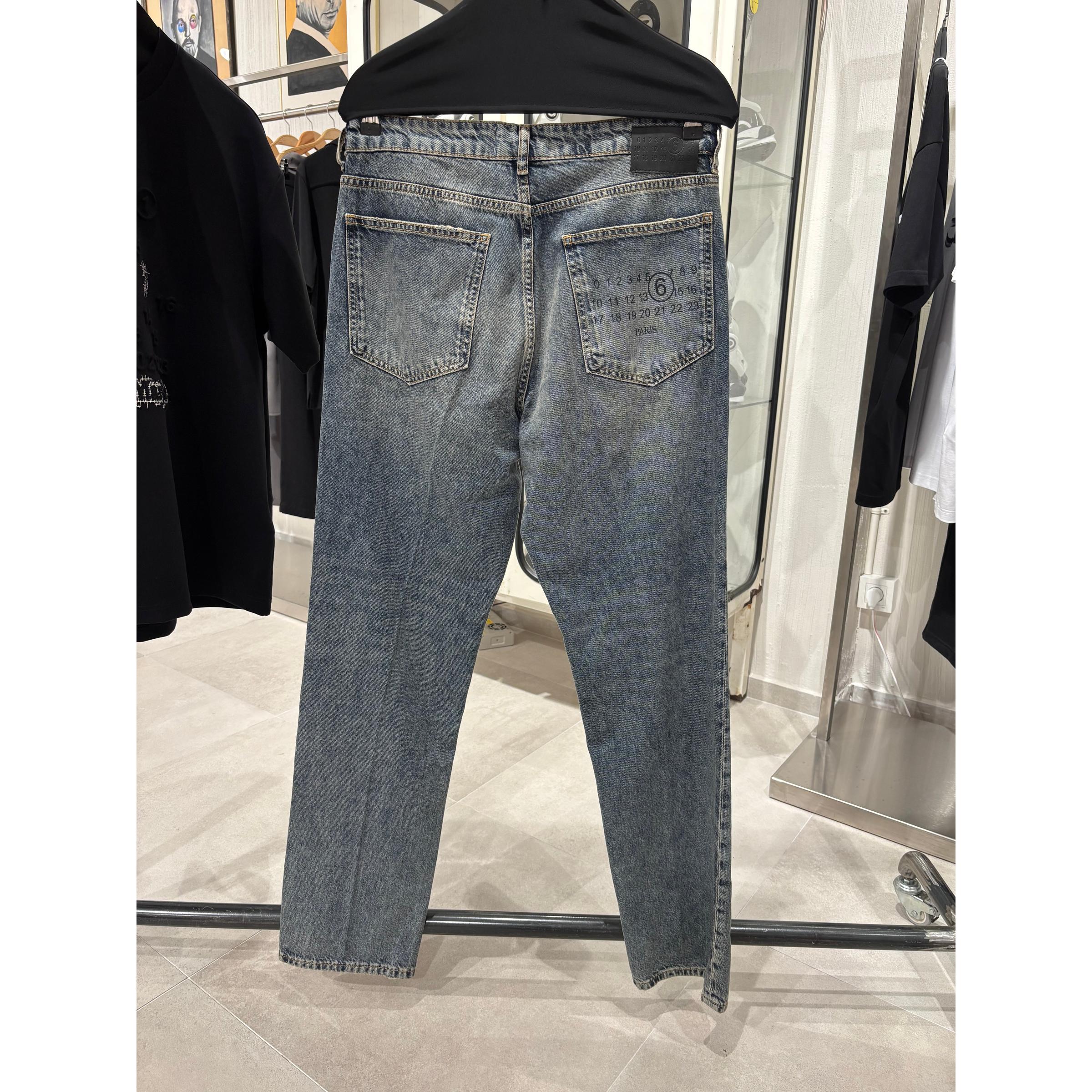 Blue Premium Denim Jeans with Logos