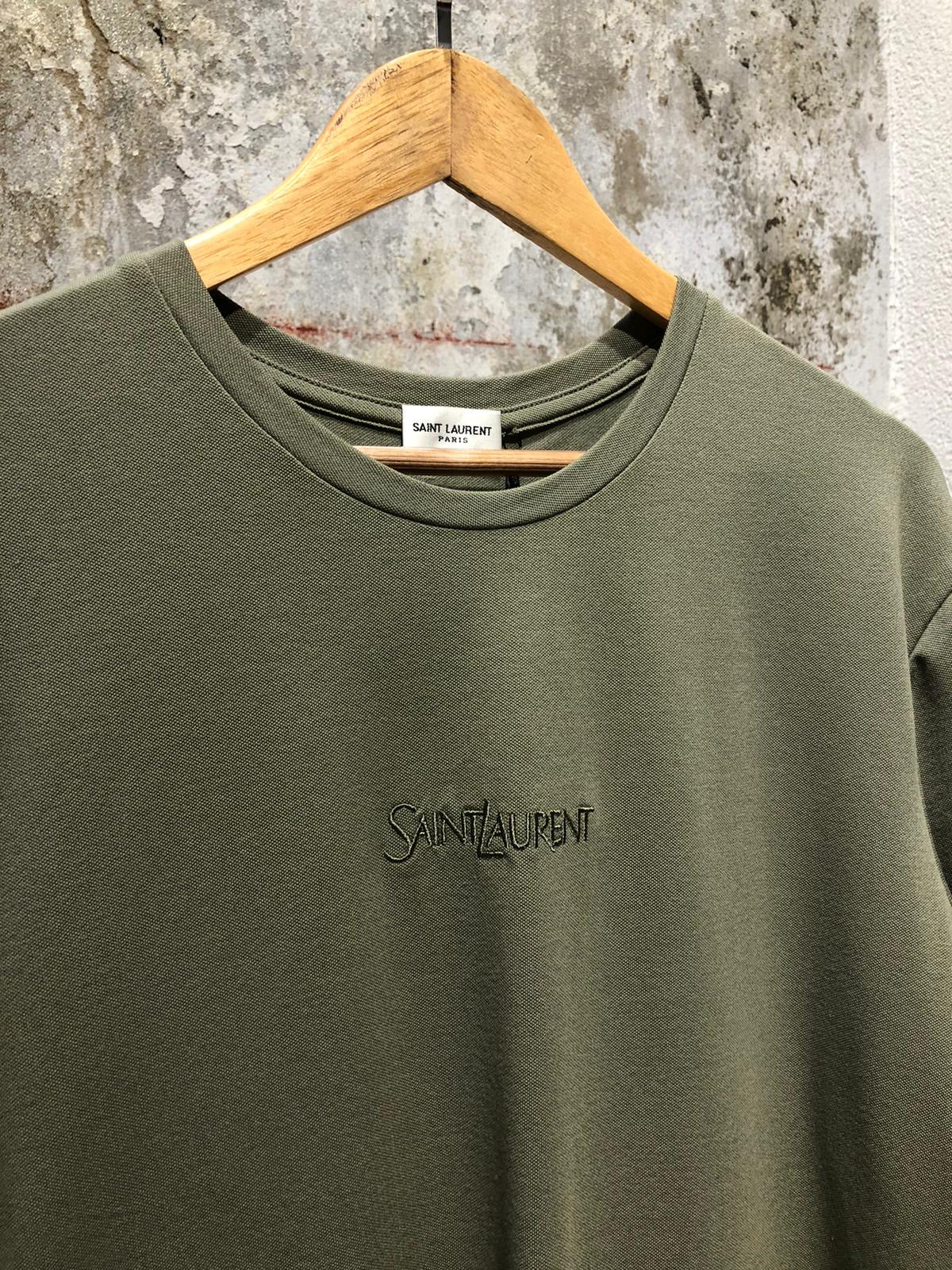 Khaki Green Cotton T-shirt