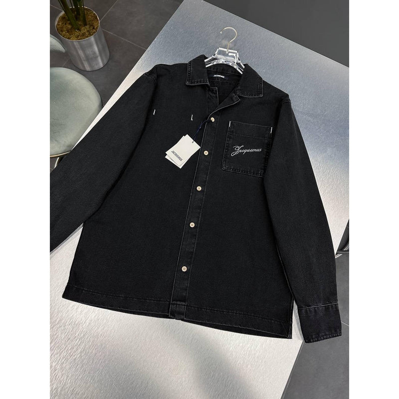 Black Denim Jacket Shirt