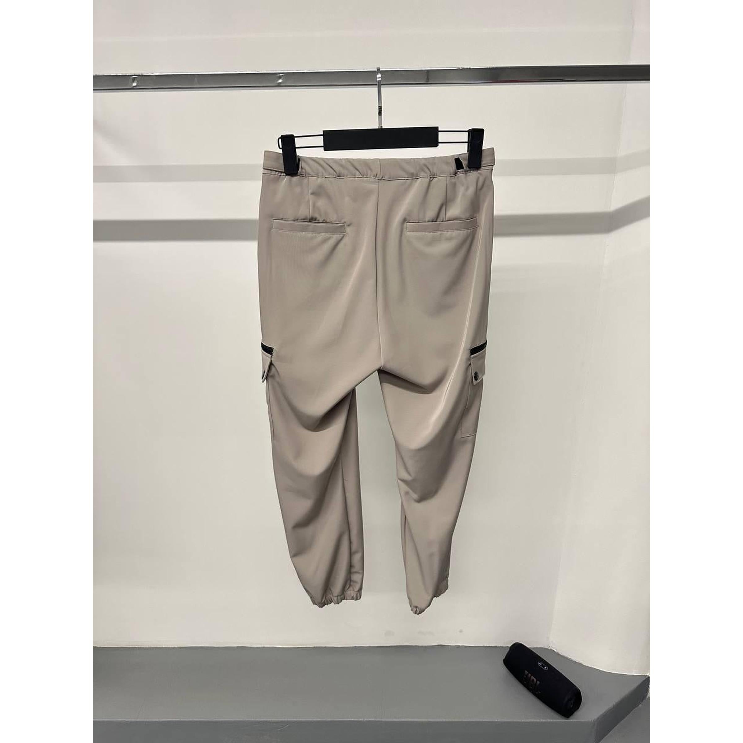Beige Summer Track Pants