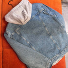 Blue Denim Jacket-Hoodie