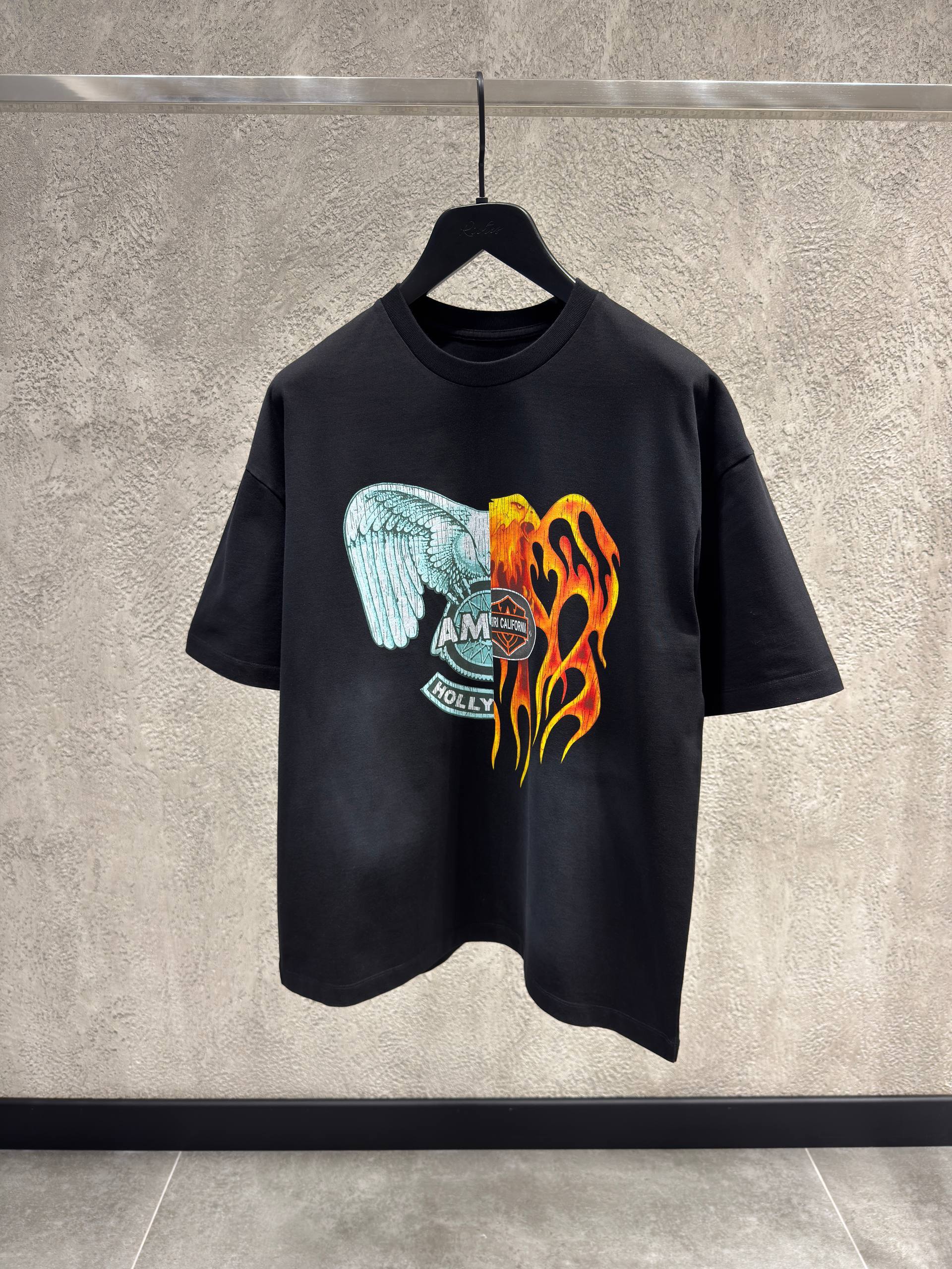 Black Cotton Oversized T-shirt
