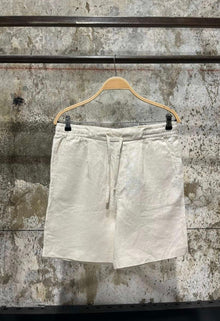 Cream Linen Shorts