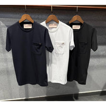 White Oversized T-Shirt with Metal Logo