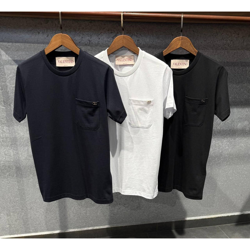 White Oversized T-Shirt with Metal Logo