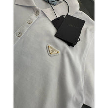 White Women Cotton Polo T-shirt