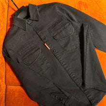 Black Denim Shirt Jacket