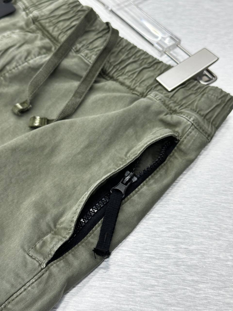 Black & Green Cargo Pants