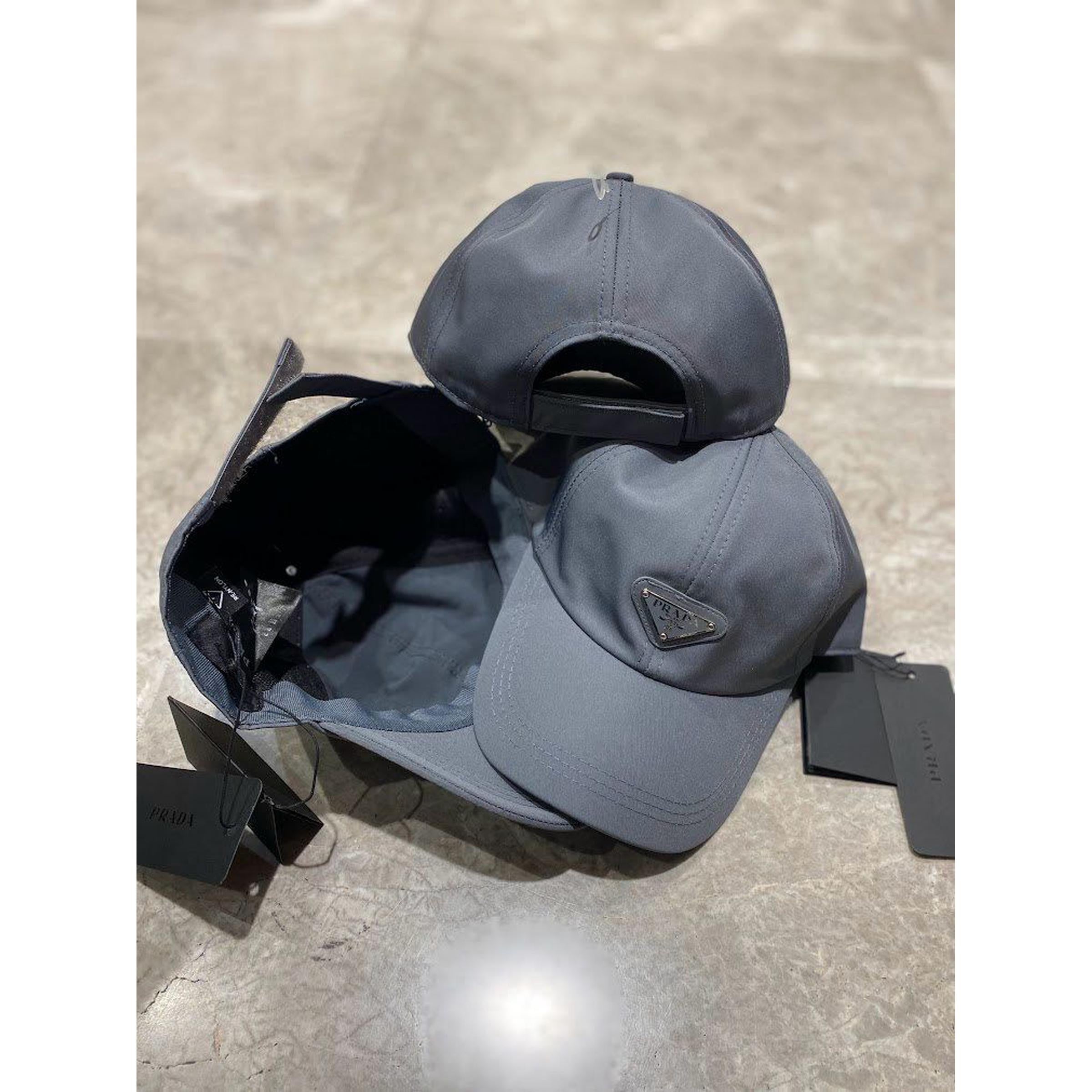 Grey Hat with Metal Logo
