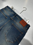 Blue Jeans with Monogram Padding