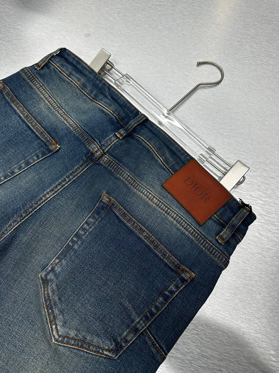 Blue Jeans with Monogram Padding