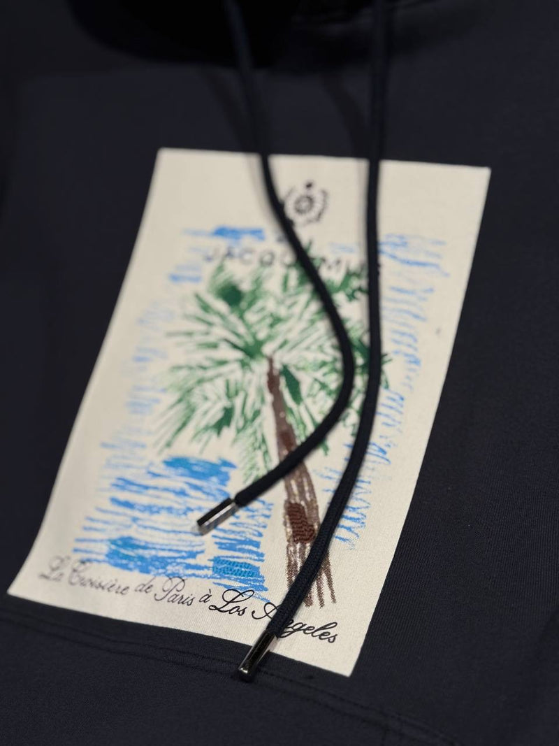 Dark Blue Oversized Hoodie