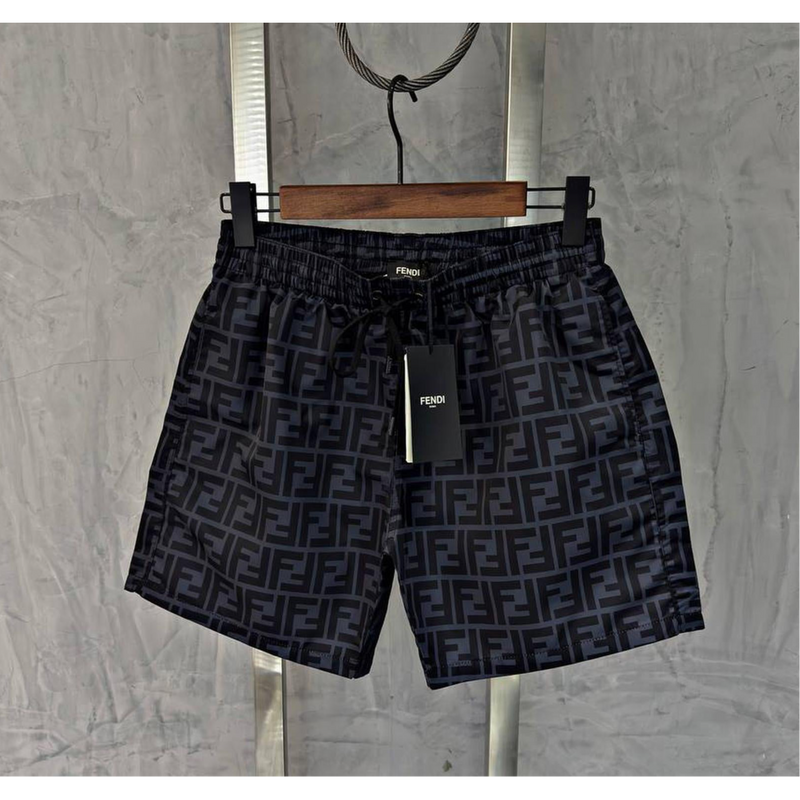 Dark Grey Monogram Swimwear