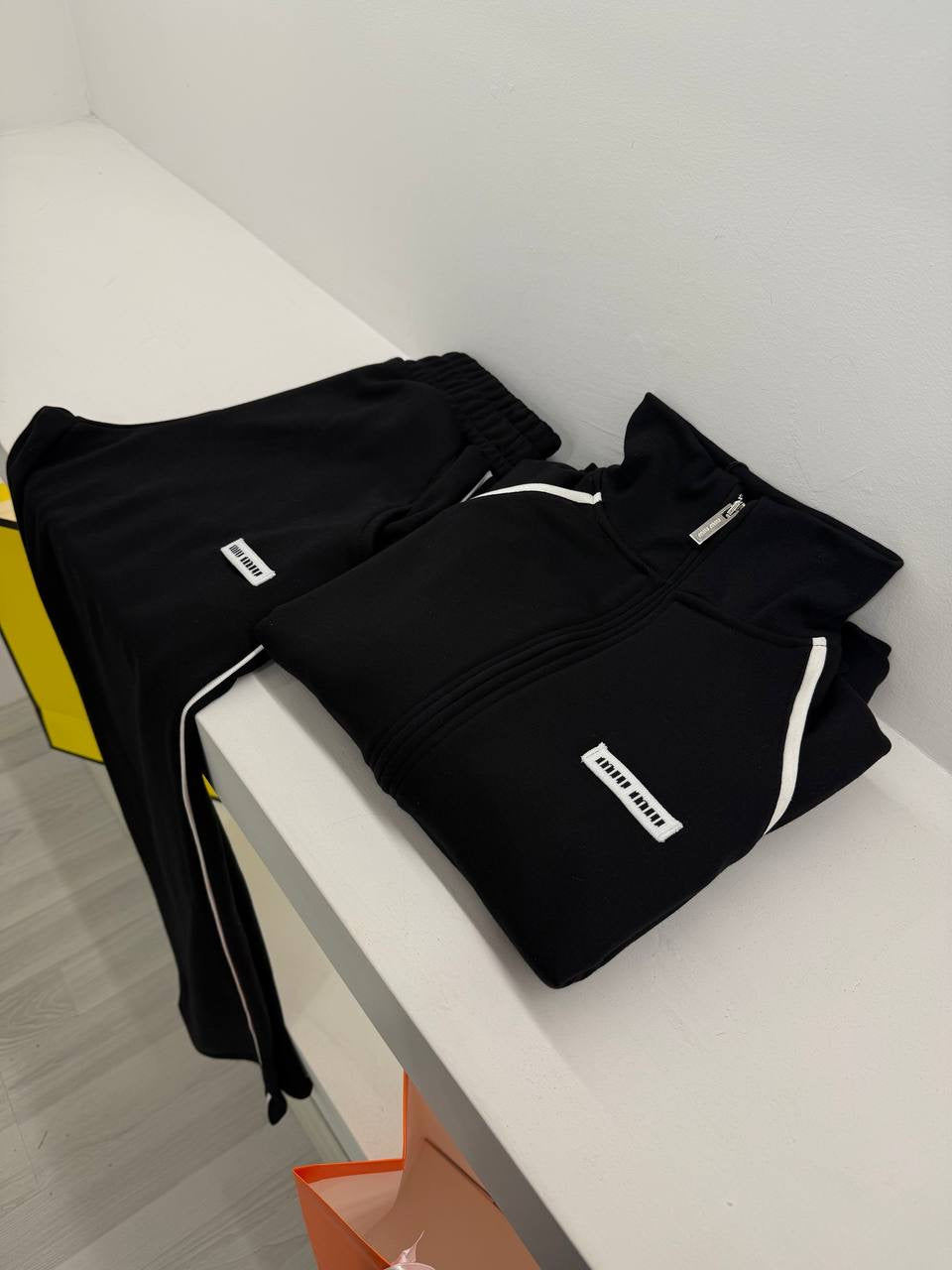 Black & Brown Cotton Tracksuit