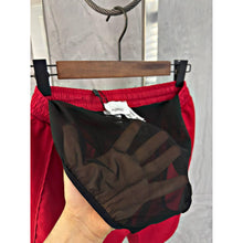 Dark Red Swimwear Shorts with Logo