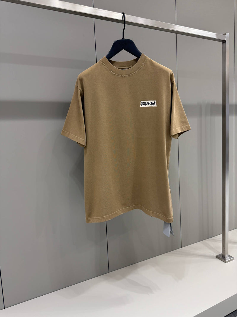 Brown Cotton T-shirt