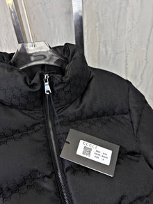 Black Monogram Bomber Jacket