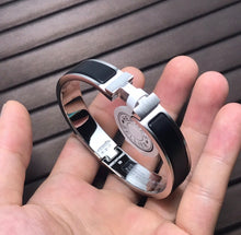 Silver Bracelet with Black