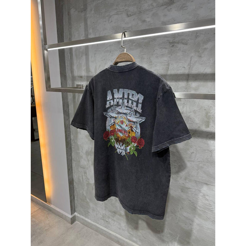 Černé seprané oversized tričko