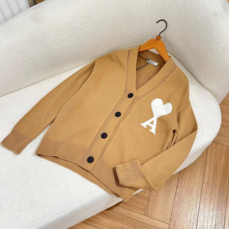 Beige Women Knitted Cardigan