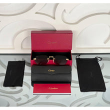 Black Sunglasses with Red Golden Frames