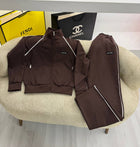 Black & Brown Cotton Tracksuit