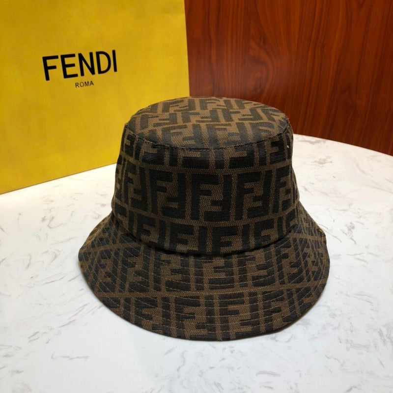 Brown Monogram Bucket Hat