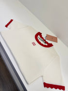 White Knitted Women T-shirt