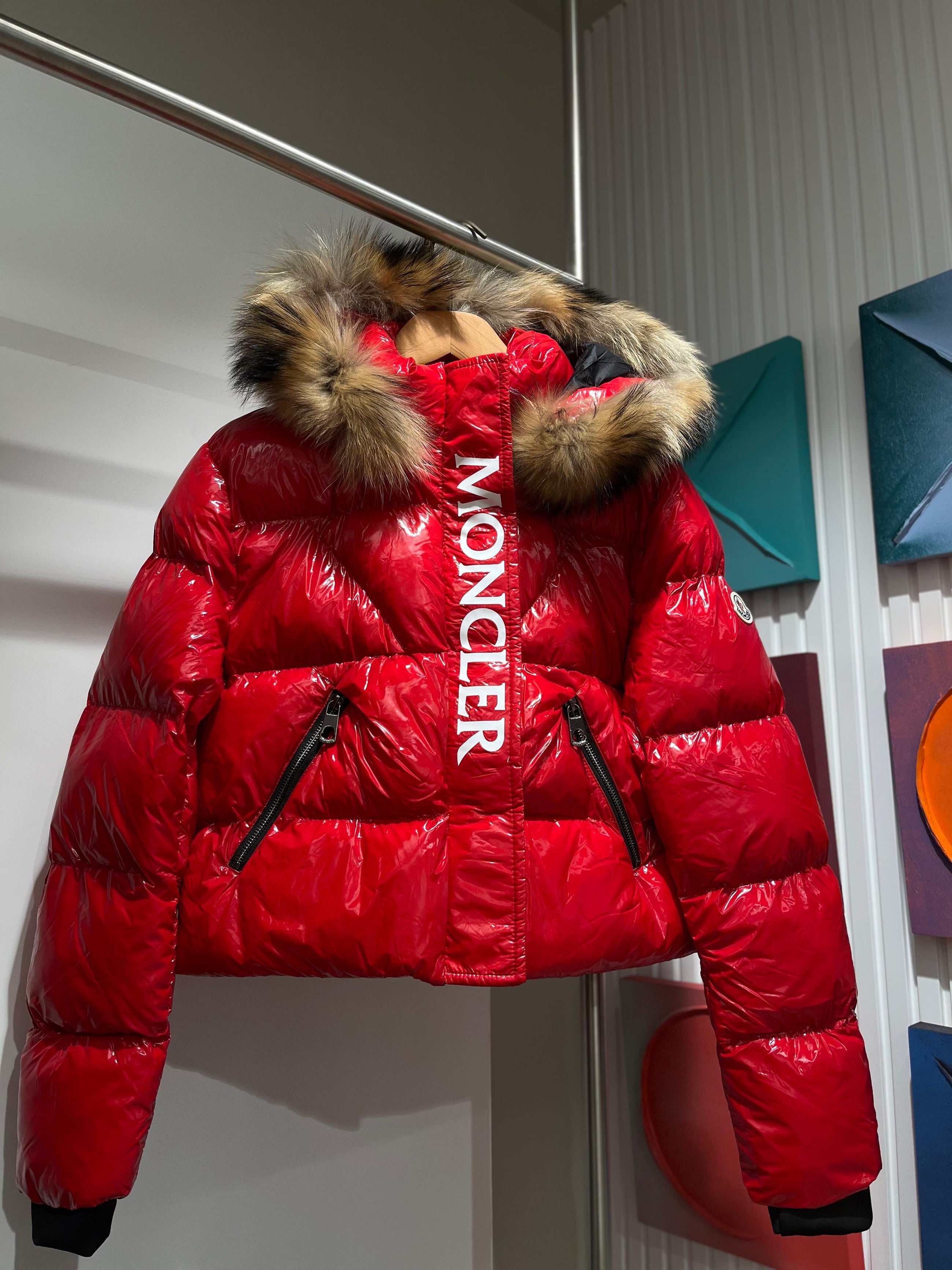 Red Women Puffer Jacket