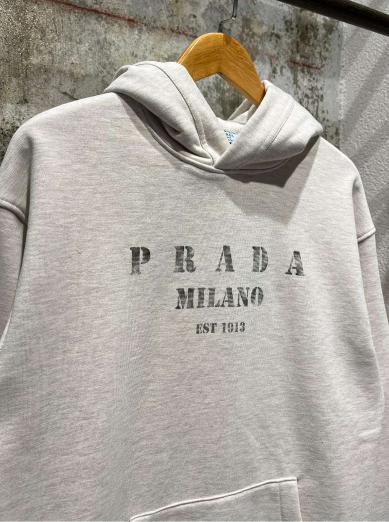 Light Grey Cotton Hoodie