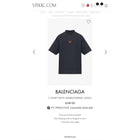 Black Oversized T-Shirt with Small Red Logo