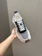 Men Sneakers in White and Brown