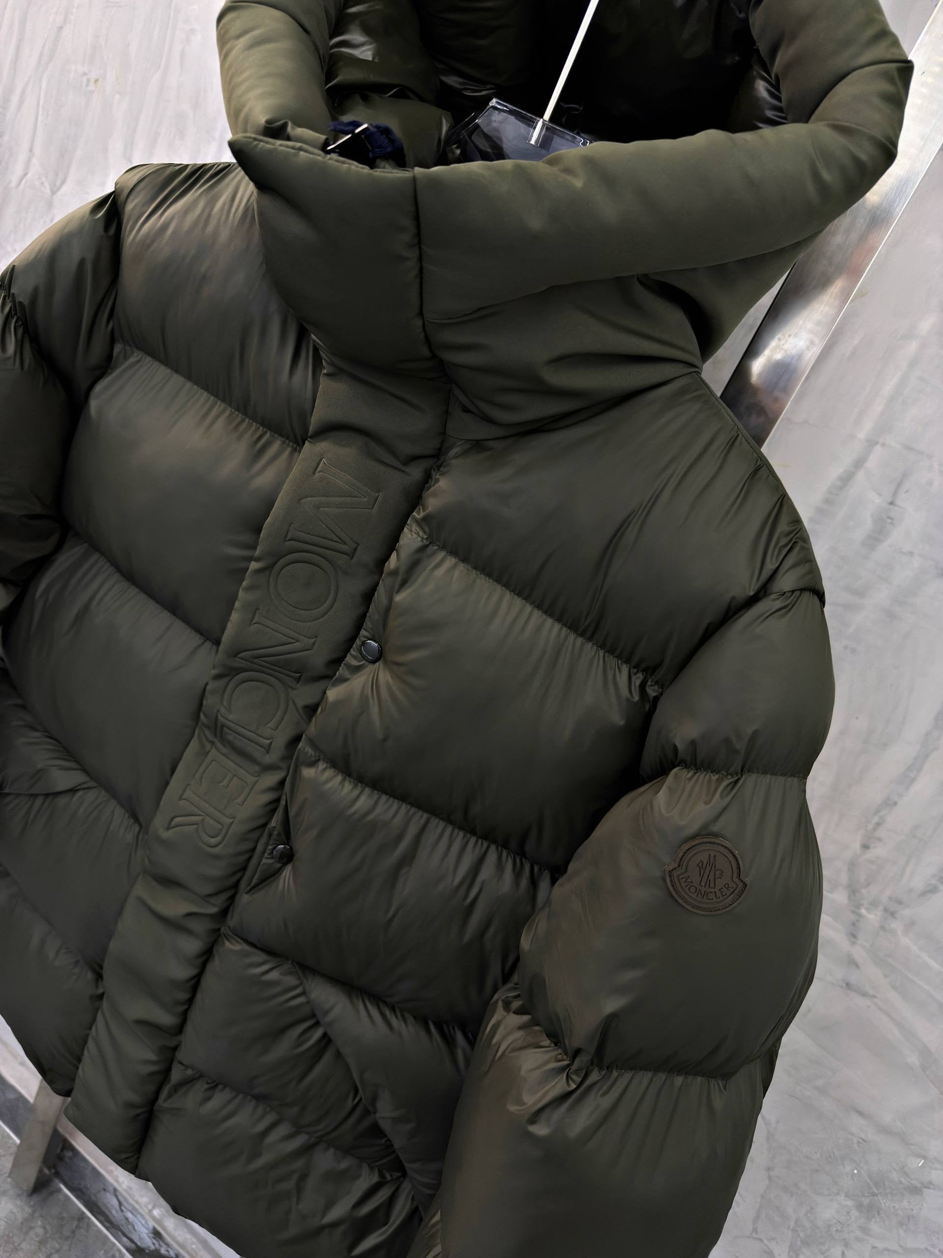 Dark Green Puffer Jacket