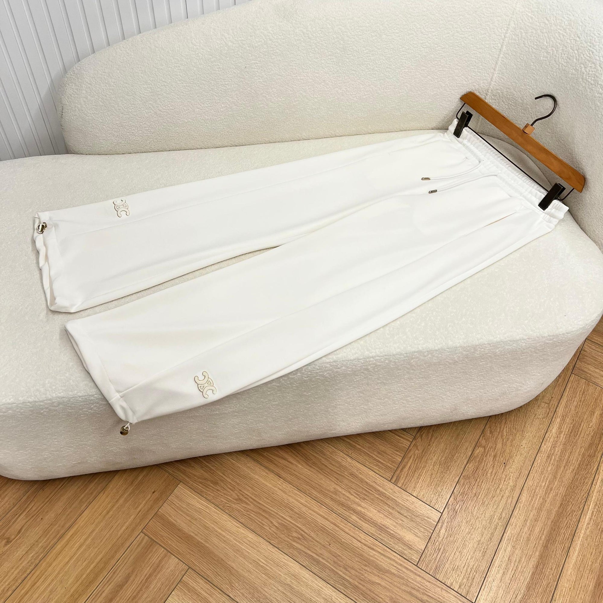 White Cotton Women Set in 2 Pieces