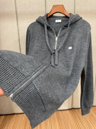Grey Knitted Cardigan
