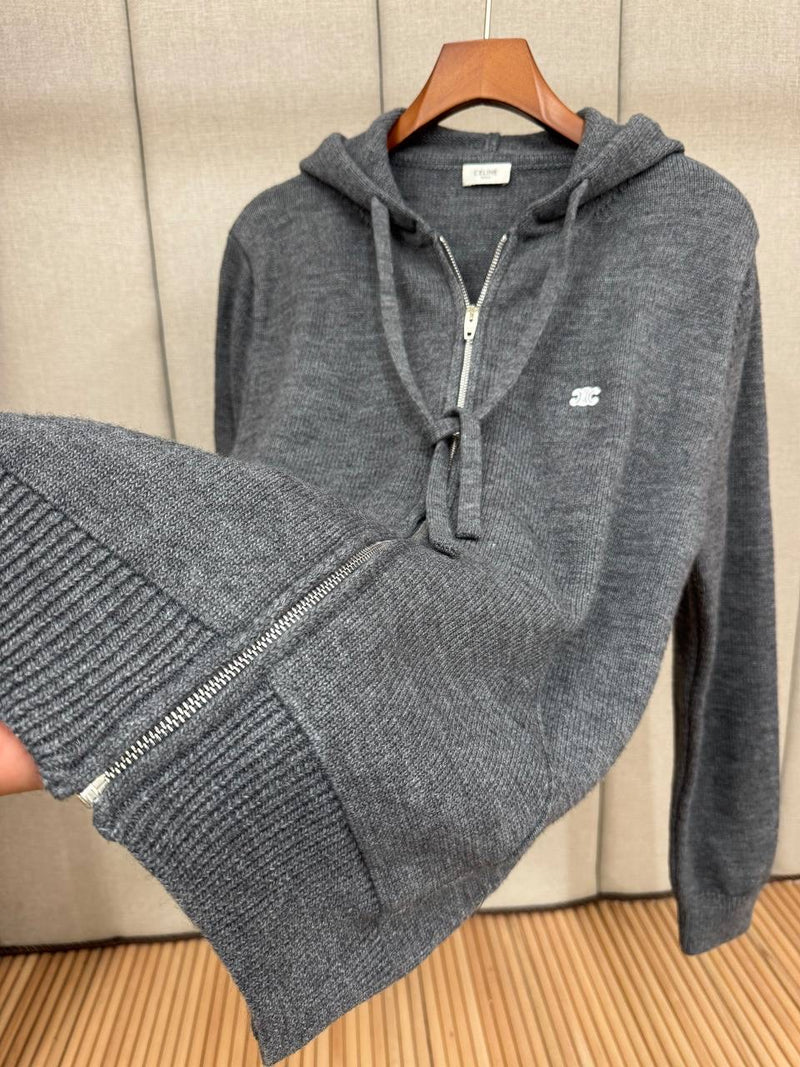 Grey Knitted Cardigan