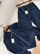 Dark Blue Denim Set