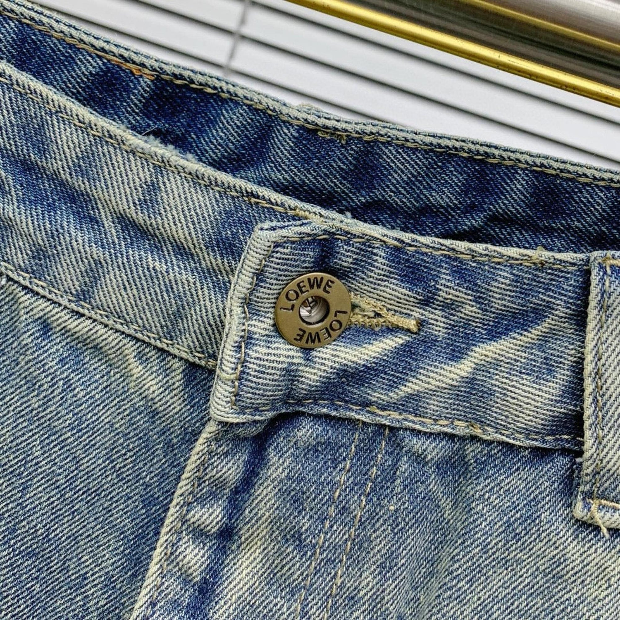 Blue Ripped Shorts