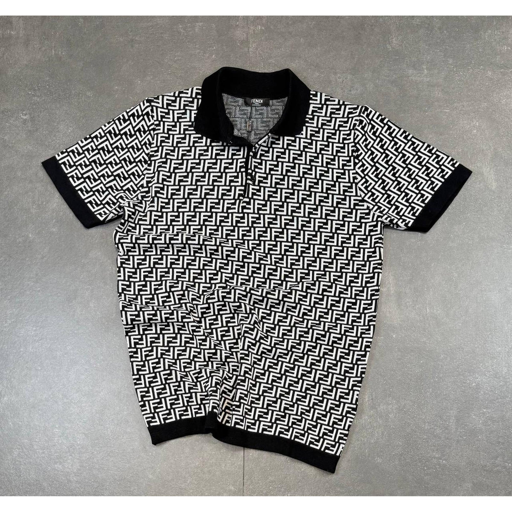 Black Monogram Polo T-Shirt